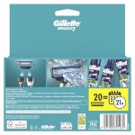 Gillette Mach3 Razor Blades Men, Pack of 20 Razor Blade Refills, Upgraded Lubrastrip for an Enhanced Glide - Image 8