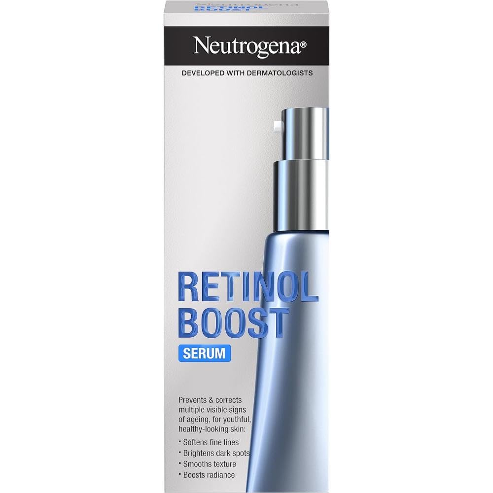 515DrcwuwpL.jpg Neutrogena Retinol Boost Facial Serum (1x 30ml), Clinically-Proven Face Serum to Target the Visible Signs of Ageing, with Retinol for Brighter, Younger-Looking Skin - Image 1