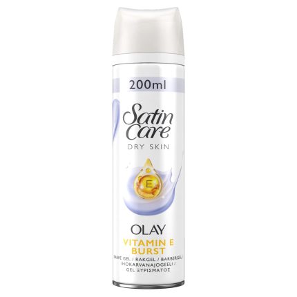 Gillette Satin Care and Olay Violet Swirl Women's Shaving Gel, 200ml