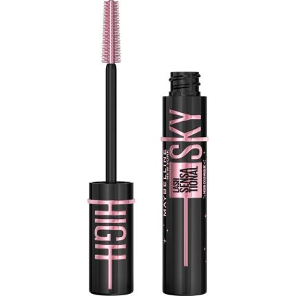 Maybelline Lash Sensational Sky High Volumising & Lengthening, Flake-Free Formula, Infused with Bamboo Extract, Cosmic Black