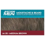 Just for men Moustache & Beard Medium Brown Dye, Eliminates Grey for a Thicker & Fuller Look – M35 - Image 10
