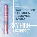 Maybelline Mascara Lash Sensational Sky High Waterproof Volumizing and Thickening Eyelash Lengthening. Flake Free Formula, 01 Very Black - Image 2
