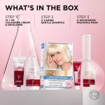 L'Oréal Paris Excellence Crème Permanent Hair Dye, Radiant At-Home Hair Colour with up to 100% Grey Coverage, Pro-Keratin, Up to 8 Weeks of Colour, Colour: 03 Ultra-Light Ash Blonde - Image 6