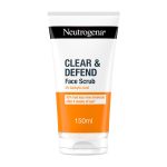 Neutrogena Clear & Defend Facial Scrub (1x 150ml), Oil-Free Face Scrub Suitable for Oily and Spot-Prone Skin, Facial Exfoliator with 2% Salicylic Acid Clinically Proven to Defend Against Breakouts
