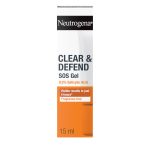 Neutrogena Clear and Defend SOS Gel (15ml), Oil-Free Face Gel for Spot-Prone Skin, with Purifying 0.5% Salicylic Acid to Help Reduce the Appearance of Spots