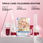 L'Oréal Paris Excellence Crème Permanent Hair Dye, Radiant At-Home Hair Colour with up to 100% Grey Coverage, Pro-Keratin, Up to 8 Weeks of Colour, Colour: 01 Lightest Natural Blonde - Image 6