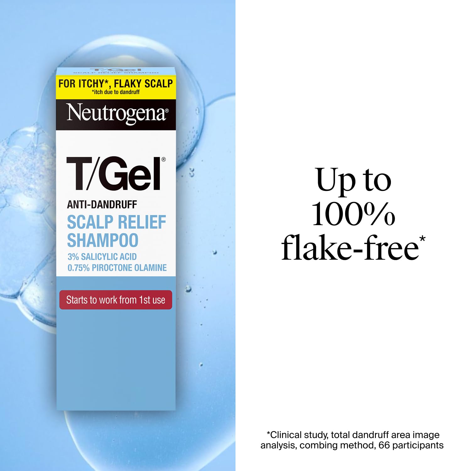 61SRV5QbKqL.jpg Neutrogena T/Gel Scalp Relief Anti-Dandruff Shampoo (250ml) With 3% Salicylic Acid, Suitable for Those Prone to Scalp Psoriasis and Seborrhoeic Dermatitis - Image 5