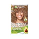 Garnier Nutrisse Ultra Crème Permanent Hair Dye, Up to 100% Grey Coverage, 8-weeks Long-Lasting Colour, No Ammonia, Vegan (Shade: 7.3 Dark Golden Blonde)