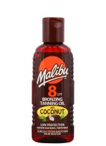 Malibu Sun SPF 8 Bronzing Tanning Oil, Water Resistant, Tropical Coconut Fragrance, 100ml