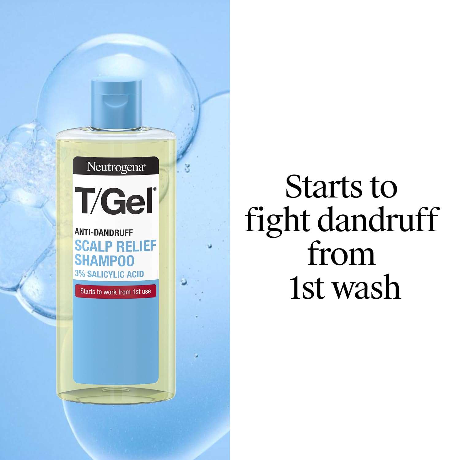 61dDBl6zw-L.jpg Neutrogena T/Gel Scalp Relief Anti-Dandruff Shampoo (250ml) With 3% Salicylic Acid, Suitable for Those Prone to Scalp Psoriasis and Seborrhoeic Dermatitis - Image 3