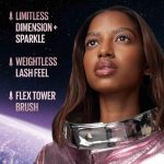 Maybelline Sparkle Mascara, Lash Sensational Sky High Volumizing & Thickening, Eyelash Lengthening, Flake-Free Formula, Washable Coloured Mascara, Full Volume Mascara, Colour: Space Diamond - Image 6