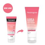 Neutrogena Clear & Radiant Moisturiser (1x 50ml), Daily Facial Cream for Dry Skin Prone to Blemishes, Uplifting Oil-Free Moisturiser with Pink Grapefruit Fragrance, for a Clearer, Radiant Skin - Image 2