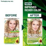 Garnier Nutrisse Permanent Hair Dye, Natural-looking, hair colour result, For All Hair Types, 9 Light Blonde (Packaging may vary) - Image 2