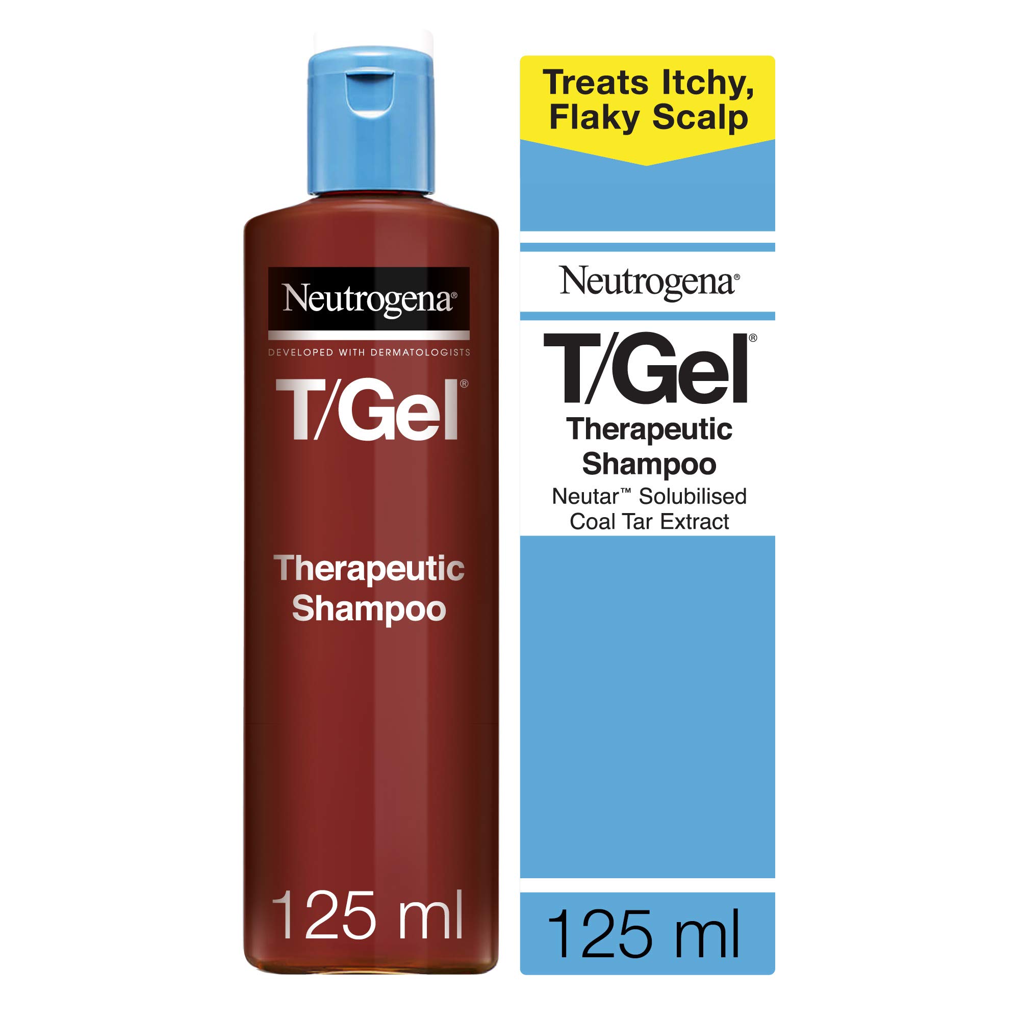 71LLtODOrjL.jpg Neutrogena T/Gel Therapeutic Shampoo For Flaky, Itchy Scalp (1x 125ml), Anti-Dandruff Shampoo For The Treatment of Scalp Psoriasis, Seborrheic Dermatitis and Dandruff - Image 1