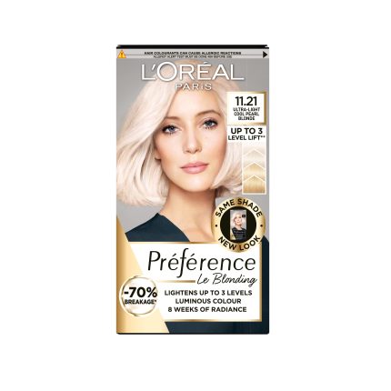 L'Oreal Paris Preference Hair Dye, Long Lasting, Luminous Permanent Hair Colour, 11.21, Moscow