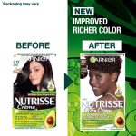 Garnier Nutrisse Ultra Crème Permanent Hair Dye, Up to 100% Grey Coverage, 8-weeks Long-Lasting Colour, No Ammonia, Vegan (Shade: 3.12 Frozen Brown) - Image 3