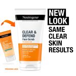 Neutrogena Clear & Defend Facial Scrub (1x 150ml), Oil-Free Face Scrub Suitable for Oily and Spot-Prone Skin, Facial Exfoliator with 2% Salicylic Acid Clinically Proven to Defend Against Breakouts - Image 3
