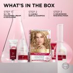 L'Oréal Paris Excellence Crème Permanent Hair Dye, Radiant At-Home Hair Colour with up to 100% Grey Coverage, Pro-Keratin, Up to 8 Weeks of Colour, Colour: 7.31 Natural Dark Caramel Blonde - Image 6