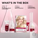 L'Oréal Paris Excellence Crème Permanent Hair Dye, Radiant At-Home Hair Colour with up to 100% Grey Coverage, Pro-Keratin, Up to 8 Weeks of Colour, Colour: 9.1 Natural Light Ash Blonde - Image 6