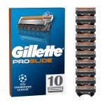 UEFA Champions League Special Edition Gillette ProGlide Razor Refills for Men, 10 Razor Blade Refills