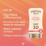 Hawaiian Tropic - Glowing Protection Sunscreen Lotion, Water Resistant SPF 30 UVA + UVB Protection Suncream, Tropical Scent Sun Lotion with Shea Butter, 100 ml Travel Size - Image 2