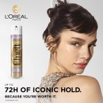 L'Oréal Paris Elnett Hair Spray, for Dull Hair, Enriched with Vitamin E, Up to 72h natural strong hold, 400ml - Image 2