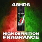 12 Pack of 200ml Lynx Africa Men's Fragrance, Aluminium Free Masculine Body Spray Deodorant, Fresh And Long Lasting Odour Protection, Large 2 Month Supply - Image 4