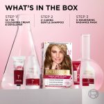 L'Oréal Paris Excellence Crème Permanent Hair Dye, Radiant At-Home Hair Colour with up to 100% Grey Coverage, Pro-Keratin, Up to 8 Weeks of Colour, Colour: 6.3 Natural Light Golden Blonde - Image 6